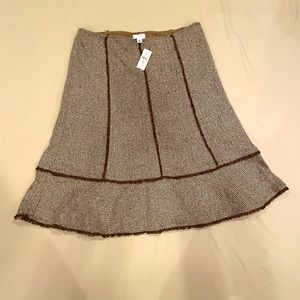 Ann Taylor Loft skirt, brown, size 16
